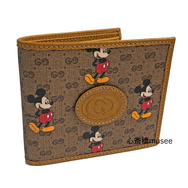 新品 Gucci グッチ ディズニー ショッパー Disney Gucci ディズニー グッチ レディース財布 ミッキー プリント Gg コインウォレット 二つ折り財布 年限定コラボ ミッキースペシャルパッケージ 箱 リボン ショッパー ラッピング 心斎橋ミュゼgucci Disney