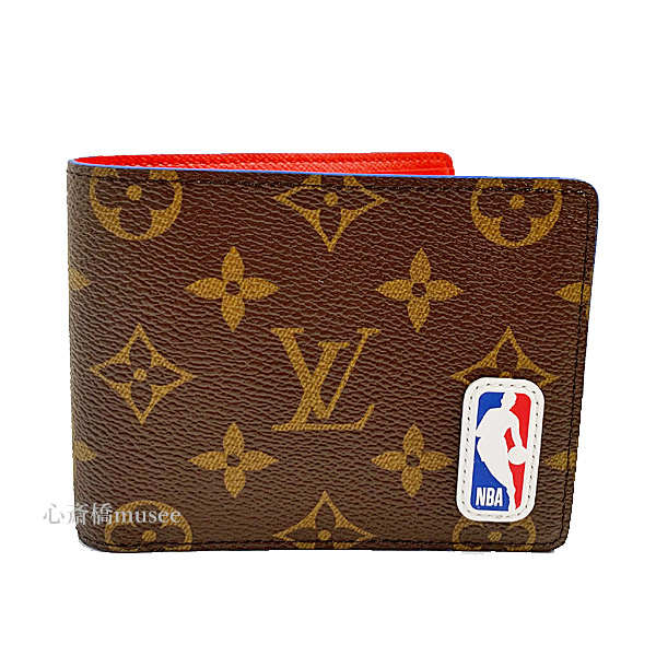 楽天市場 新品 ルイヴィトン Nba コラボ ポルトフォイユ ミュルティプル 二つ折り財布 M Louis Vuitton Nba 箱のラッピング 年限定 ヴァージルアブロー バスケットボール 心斎橋ミュゼ