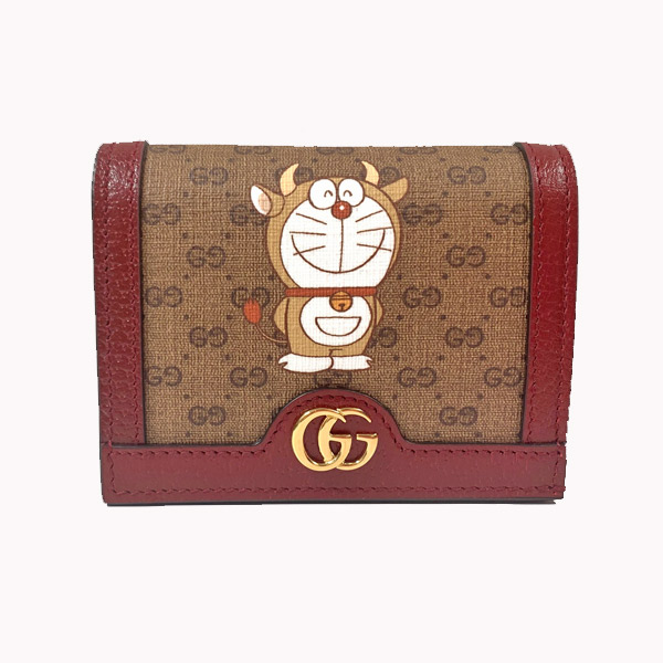 楽天市場 新品 Gucci Doraemon Gucci ドラえもん グッチ コレクション プリント Gg ミニウォレット 財布 21年限定コラボ どらえもん 牛柄 セピア ラッピング 21ss 心斎橋ミュゼ