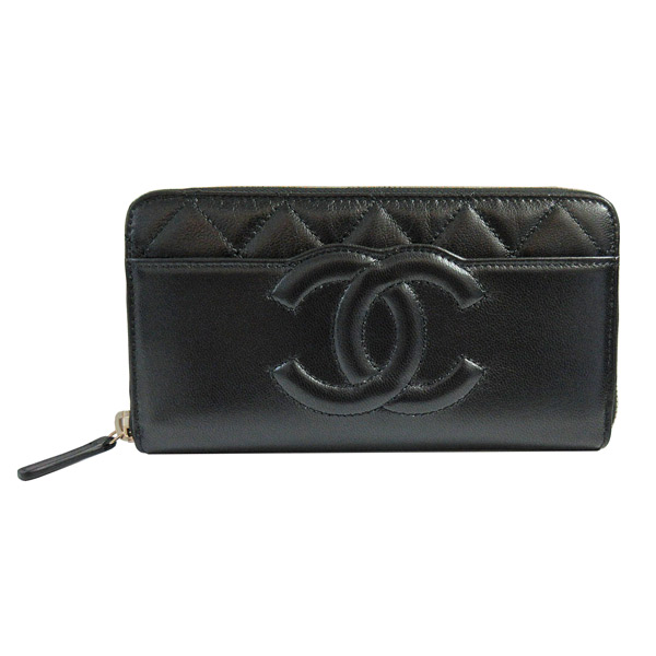 楽天市場 新品 Chanel シャネル 21年プレ春夏コレクション ロング ジップ ウォレット 長財布 ゴートスキン ブラック 黒 ピンク ゴールド金具 Ap25 B 前面ポケット Ccマーク マトラッセ ゴートスキン 箱 リボン カメリア ラッピング 21ss 心斎橋ミュゼ