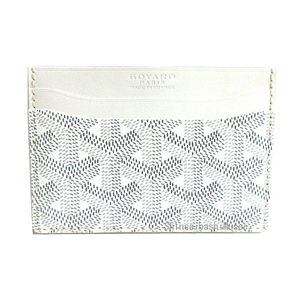 ≪Brand new≫ GOYARD Goyard SAINT SULPICE CARD WALLET White Box Genuine ≪新品≫ 定まり品 ゴヤール 歌留多容れもの SAINT SULPICE サンシュルピス 通行手形容れもの 名刺入れ 白 白いこと 箱