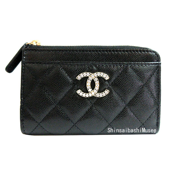 楽天市場】≪Brand new≫ CHANEL Zip Long Walette Black Gold