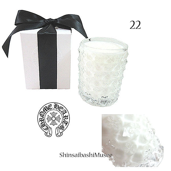 ≪ Brand New ≫ Chrome Hearts Chrome crystal candle【+22+】100g room box ribbon shopper bag gift wrapping Authentic ≪ 新品 ≫ 正規品 クロムハーツ キャンドル クリスタル【+22+】100G ルーム CH プラス 箱 リボン ショッパー ラッピング