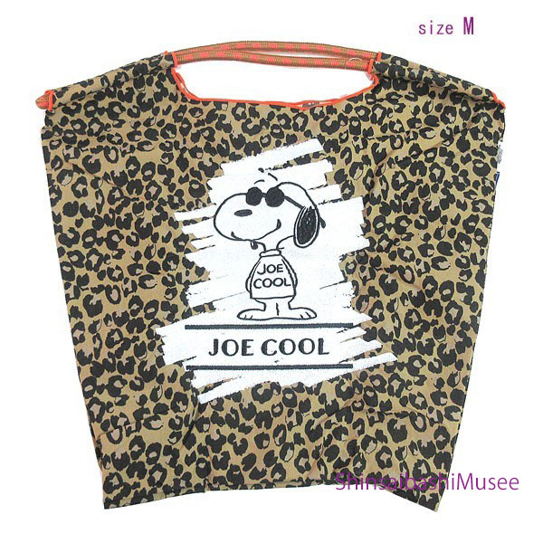 ≪Brand new≫Ball\u0026Chain 2025 Osaka Limited Edition Snoopy ToteBag Leopard beige M Eco Peanuts ≪ 新品 ≫ボールアンドチェーン 2025年 大阪 押さえる おせっかい トートバッグ レオパード ベージュ M エコ 南京豆