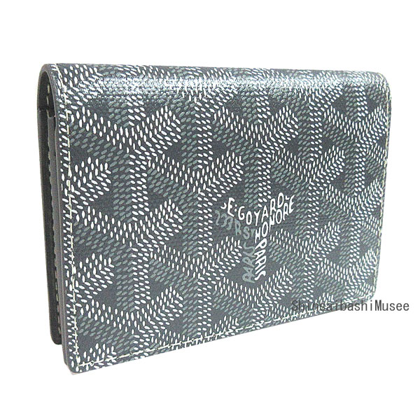 ≪Brand new≫ GOYARD Goyard MALESHERBES CARD WALLET Gris Gray Box Genuine ≪新品≫定め事品 GOYARD ゴヤール 歌留多容れもの マルゼルブ  差し油 薄墨色 箱