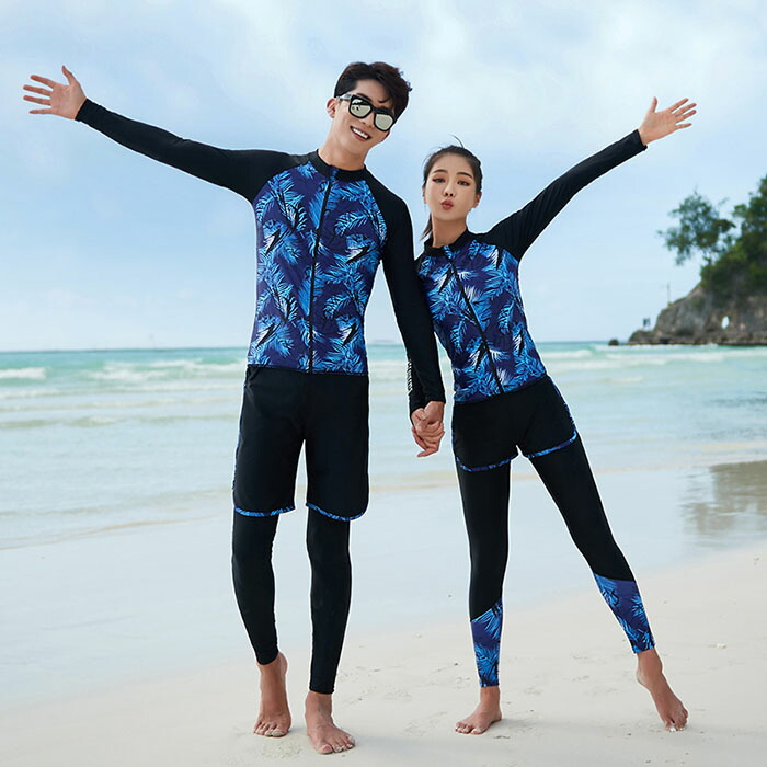 楽天市場 体型カバー 水着 長袖ラッシュガード レディース5点セット メンズ3点セット フィットネス水着 ママ水着 セパレート ラッシュガード ショートパンツ レギンス 代 30代 40代 50代 水着 二の腕 お腹 カバー 着やせ 水着 レディース 水着 メンズ リンクコーデ
