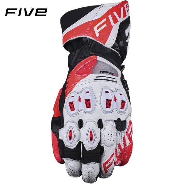 FIVE ファイブ グローブ RFX1 EVO カラー:WHITE FLUO RED サイズ:M