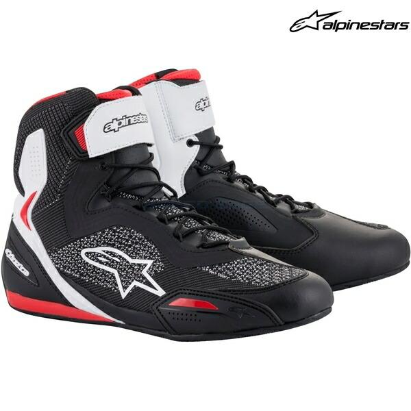 alpinestars アルパインスターズ シューズ FASTER-3 RIDEKNIT SHOE カラー:BLACK WHITE RED(123) サイズ:8/25.5cm