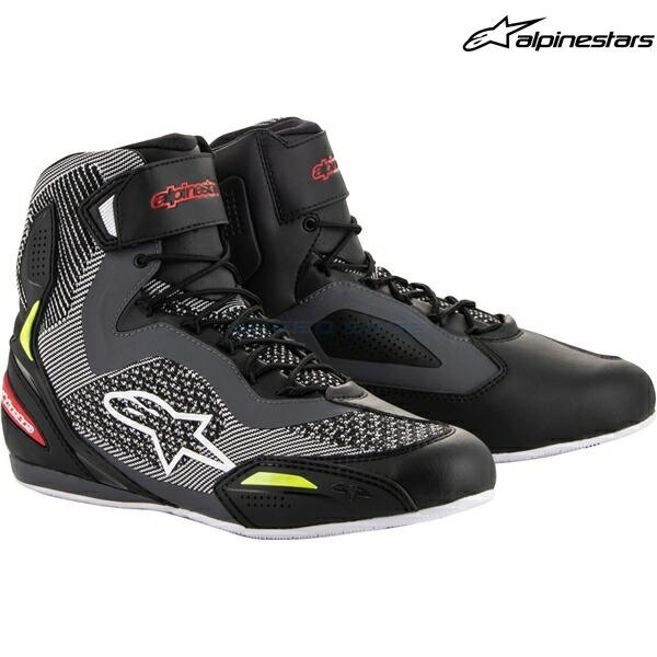 alpinestars アルパインスターズ シューズ FASTER-3 RIDEKNIT SHOE カラー:BLACK GRAY RED YELLOW FLUO(1315) サイズ:9.5/27.0cm