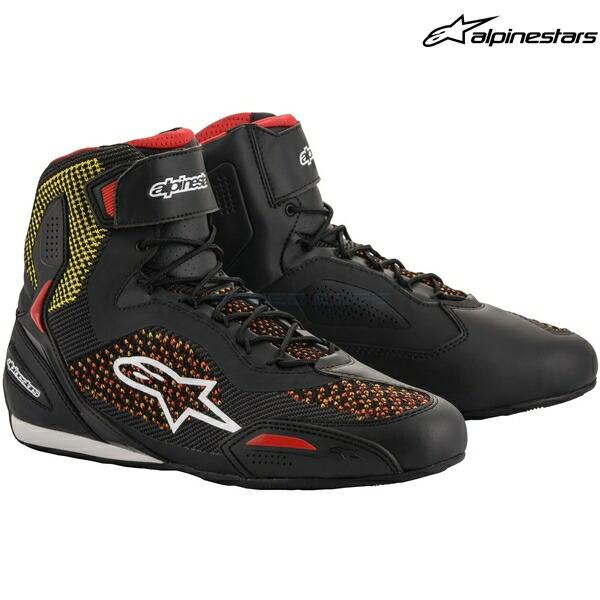 alpinestars アルパインスターズ シューズ FASTER-3 RIDEKNIT SHOE カラー:BLACK YELLOW RED(1530) サイズ:9/26.5cm