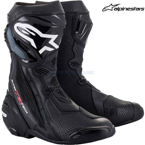 alpinestars アルパインスターズ ブーツ SUPERTECH-R BOOT カラー:BLACK(10) サイズ:41/26.0cm｜SPEED EDGE バイク用品専門店
