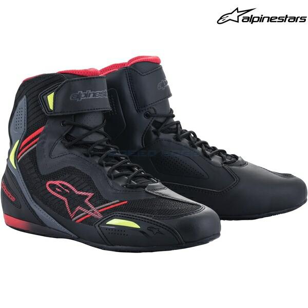 alpinestars アルパインスターズ シューズ FASTER-3 RIDEKNIT SHOE カラー:BLACK RED YELLOW FLUO(136) サイズ:9.5/27.0cm