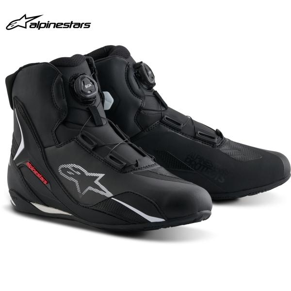 alpinestars アルパインスターズ シューズ FASTER-4 BOA SHOE ASIA カラー:BLACK WHITE RED(123) サイズ:8/25.5cm