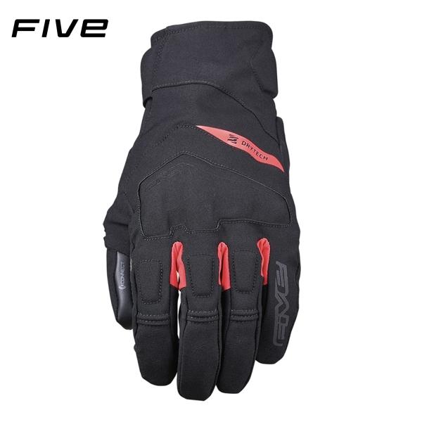 FIVE ファイブ グローブ BOXER EVO WATERPROOF カラー:BLACK FLUO RED サイズ:XL｜SPEED EDGE バイク用品専門店
