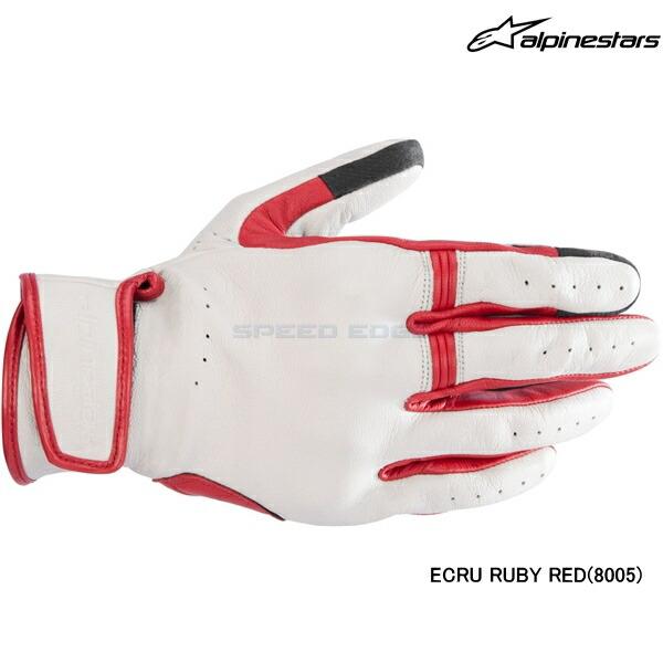 alpinestars アルパインスターズ グローブ DYNO LEATHER GLOVE カラー:ECRU RUBY RED(8005) サイズ:L