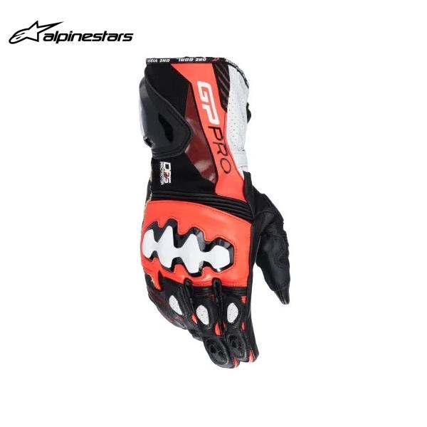 alpinestars アルパインスターズ グローブ GP PRO R4 GLOVE カラー:BLACK RED FLUO WHITE(1321) サイズ:XL｜SPEED EDGE バイク用品専門店