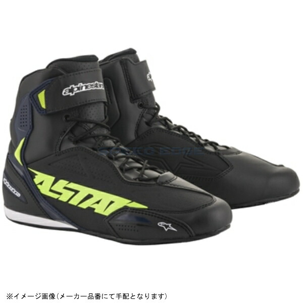 alpinestars アルパインスターズ FASTER 3 SHOE 1570 BLACK YELLOW FLUO BLUE サイズ:8  25.5cm 品質のいい