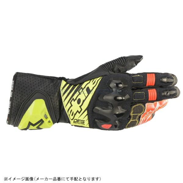 alpinestars アルパインスターズ GP TECH v2 GLOVE カラー:BLACK YELLOW FLUO WHITE RED 1503  サイズ:XL 【高い素材】