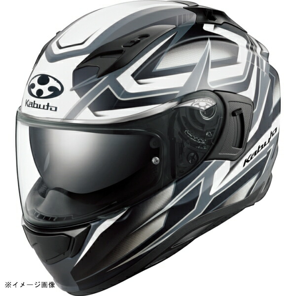 KABUTO(カブト) ヘルメット KAMUI-3 ACROBAT カムイ・3 アクロバット カラー:フラットブラックホワイト サイズ:XL(61-62cm)