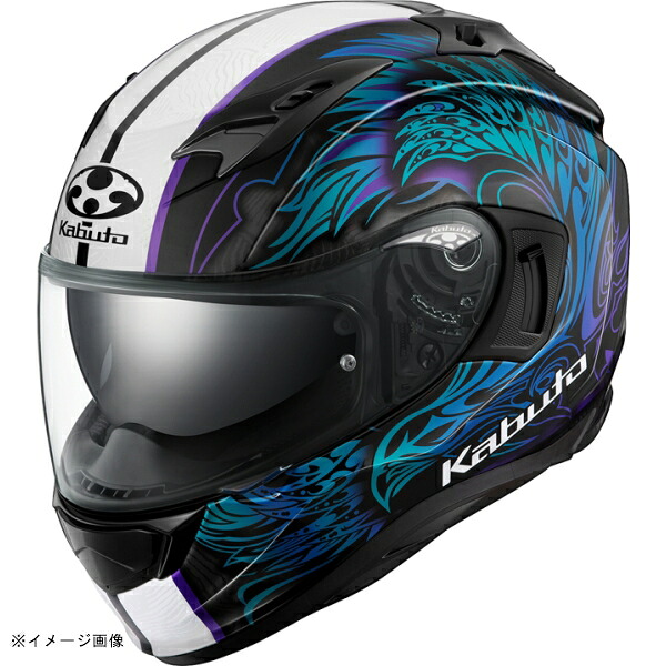 KABUTO(カブト) ヘルメット KAMUI-3 ETERNO カムイ・3 エテルノ カラー:ブラックブルー サイズ:M(57-58cm)|SPEED EDGE バイク用品専門店