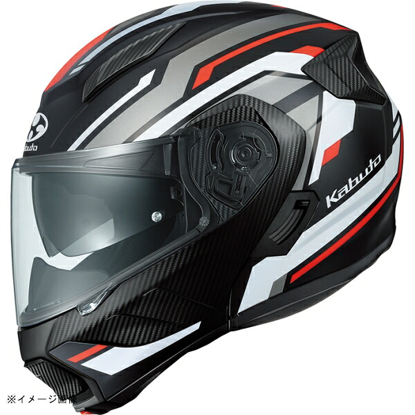 KABUTO(カブト) ヘルメット RYUKI VESTER リュウキ ベスター カラー:フラット ブラック レッド サイズ:M(57-58cm)|SPEED EDGE バイク用品専門店