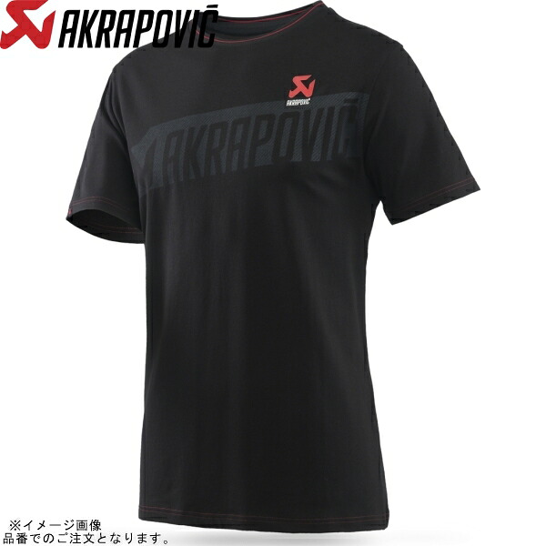 AKRAPOVIC アクラポビッチ802041 Corpo シリーズ Tシャツ BLK メンズSize:XS