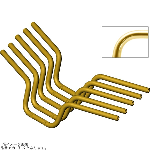 EFFEX EBF0018G-5SET イージーフィットバー シャンパンゴールド GROM (5本セット品)｜SPEED EDGE バイク用品専門店