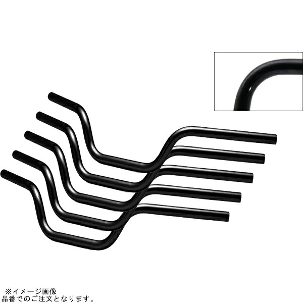 EFFEX EBX1302SK-5SET スーパーバーEuropean スチールブラック 汎用 Type-2 (5本セット品)