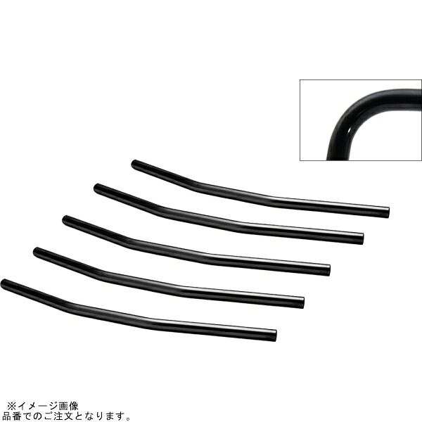 EFFEX EBX1504SK-5SET スーパーバーDrag スチールブラック 汎用 Type-4 (5本セット品)