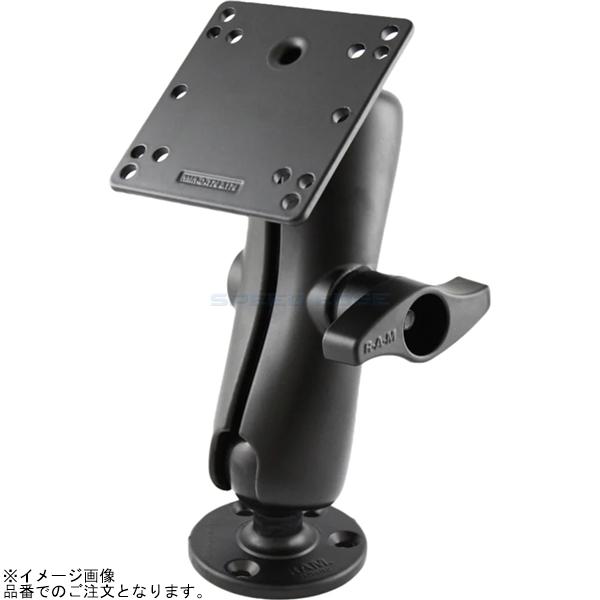RAM MOUNTS ラムマウント RAM-D-101U-246 VESAプレート＆ラウンドベースセット(標準アーム) 100x100mm 2.25インチボール｜SPEED EDGE バイク用品専門店
