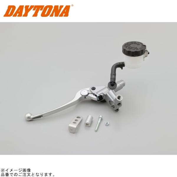DAYTONA デイトナ 49013 NISSIN ブレーキマスターシリンダー(左側ブレーキ車専用)(本体色：シルバー/レバー：バフクリアー) ピストン径:11mm (ホワイトタンク)