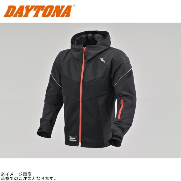 DAYTONA デイトナ 46829 DJ-010 ハーフメッシュパーカー ブラック/レッド サイズ:L