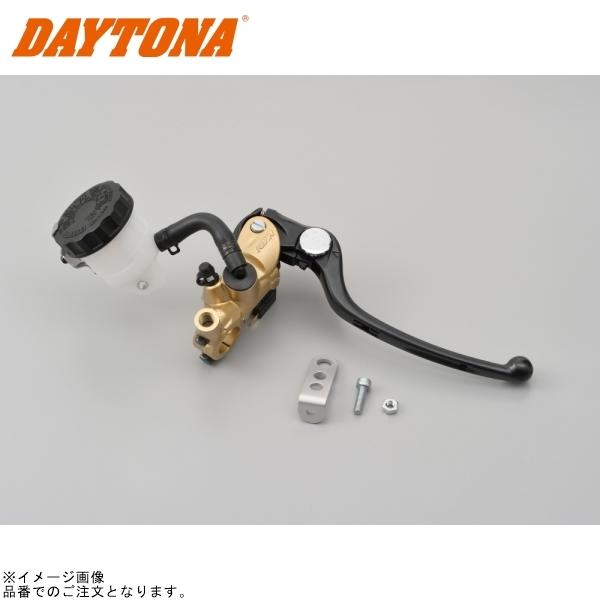 DAYTONA デイトナ 79889 DAYTONA・NISSIN ラジアルブレーキマスターシリンダー 標準レバー 縦型φ17 (ホワイトタンク) ゴールド/ブラック|SPEED EDGE バイク用品専門店
