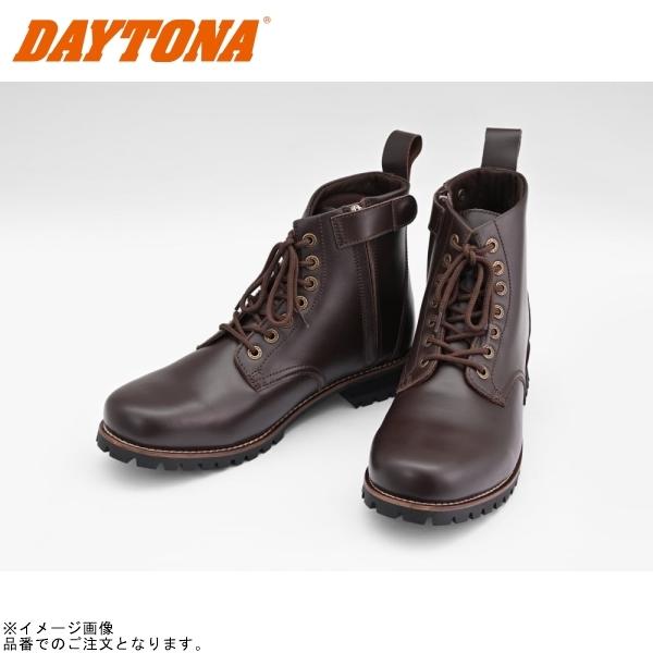 DAYTONA デイトナ 17130 HBS-003 ショートブーツ ダークブラウン サイズ:24cm｜SPEED EDGE バイク用品専門店
