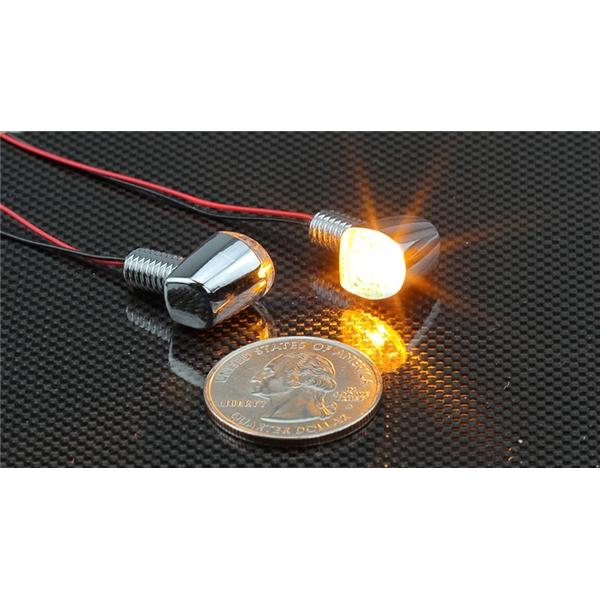 在庫あり KIJIMA キジマ 219-5195 ウインカーランプ Nano シングル クロームメッキ LED 12V1.5W 2個入り｜SPEED EDGE バイク用品専門店