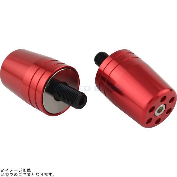 POSH ポッシュ 031969-02-10 ウルトラヘビーバーエンド スズキ純正ハンドル用 M12タイプ レッド |GSX1300R GSX-R1000 GSX-R1000R