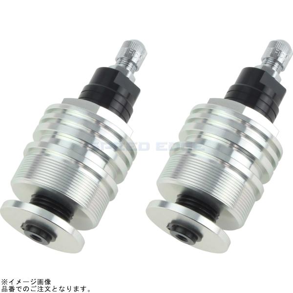 POSH ポッシュ 027065-06 イニシャルアジャスター タイプ1(エアーバルブ付) シルバーボディ/ブラックシャフト |V-MAX｜SPEED EDGE バイク用品専門店