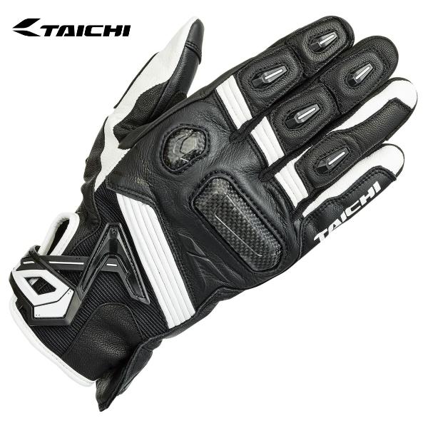 RS TAICHI RSタイチ RST441 ラプター レザーグローブ カラー:WHITE/BLACK サイズ:XL