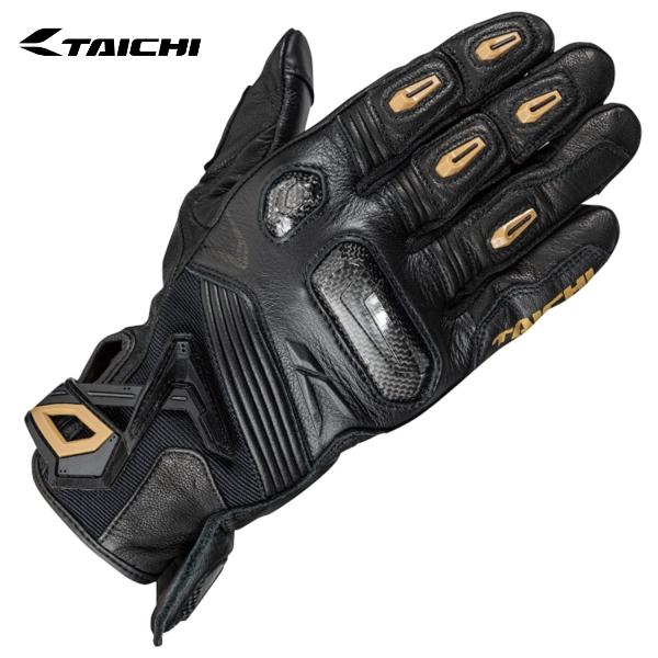 RS TAICHI RSタイチ RST441 ラプター レザーグローブ カラー:BLACK/GOLD サイズ:XL｜SPEED EDGE バイク用品専門店