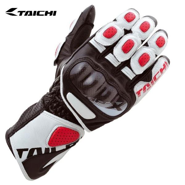 RS TAICHI RSタイチ NXT053 GP-X レーシング グローブ カラー:WHITE/RED サイズ:S