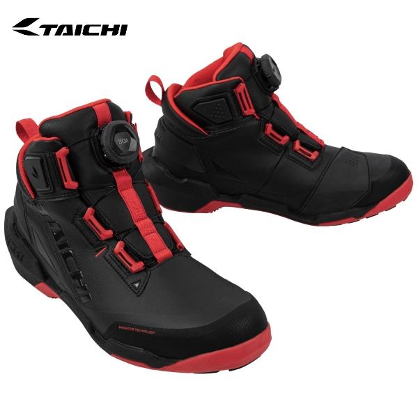 RS TAICHI RSタイチ RSS013 DRYMASTER アローシューズ カラー:BLACK/RED サイズ:25.5cm｜SPEED EDGE バイク用品専門店