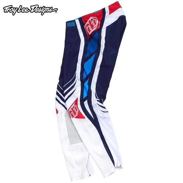 Troy Lee Designs トロイリーデザインズ TDY218 SE PRO パンツ カラー:WAVEZ NAVY/RED サイズ:30｜SPEED EDGE バイク用品専門店