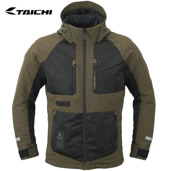 RS TAICHI RSタイチ RSJ354 エアー パーカ カラー:BLACK/KHAKI サイズ:WXL｜SPEED EDGE バイク用品専門店