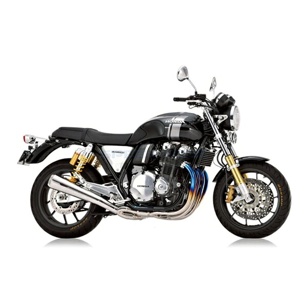 在庫あり r's gear アールズギア WH24-01TI CB1100RS/EX(17~)CB1100(19~)ワイバンクラシックチタン シングルメガホン チタンポリッシュ|SPEED EDGE バイク用品専門店