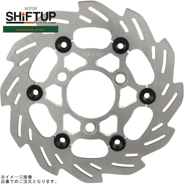 SHIFTUP シフトアップ 202056-33 ウェーブフローティングディスクローター 220mm シルバー/ブラック｜SPEED EDGE バイク用品専門店
