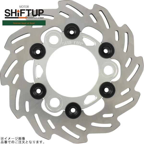SHIFTUP シフトアップ 201256-03 ウェーブフローティングディスクローター 160mm シルバー/ブラック｜SPEED EDGE バイク用品専門店