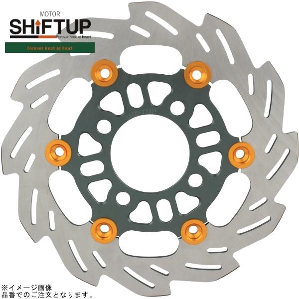 SHIFTUP シフトアップ 260054-29 ウェーブフローティングディスクローター 220mm スモークガンメタ/ゴールド|SPEED EDGE バイク用品専門店