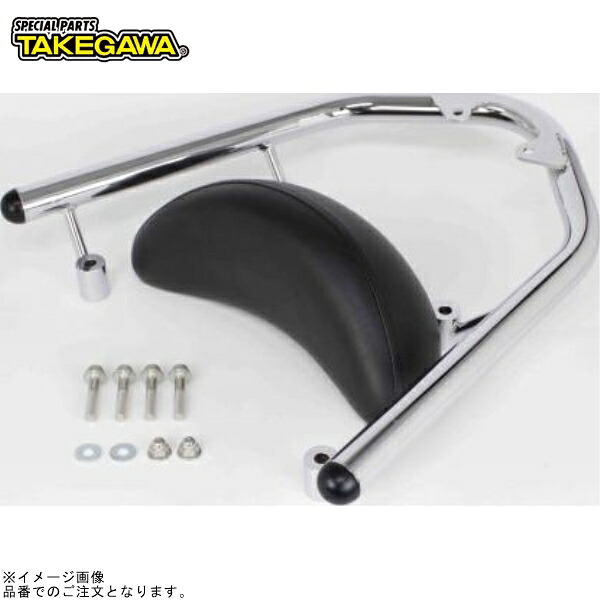 SP武川 09-11-0211 グラブバー(クロムメッキ/バックレスト付き)|SPEED EDGE バイク用品専門店