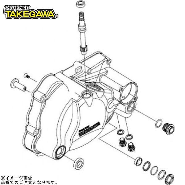 SP武川 00-02-0432 R.クランクケースカバーSUB ASSY｜SPEED EDGE バイク用品専門店