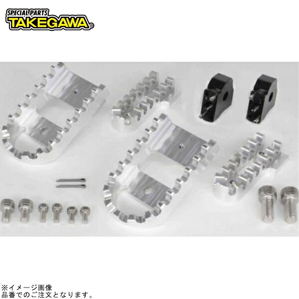SP武川 06-13-0092 ビレットワイドステップキット(シルバー)｜SPEED EDGE バイク用品専門店 17,045円